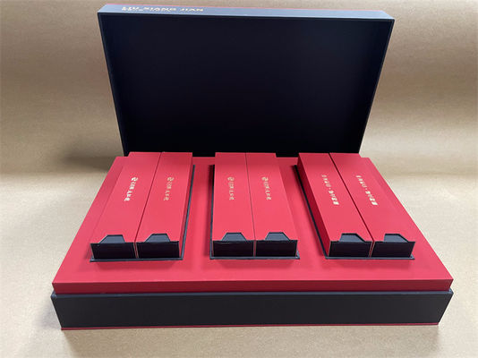 Kotak Hadiah Kertas Merah Pantone persegi panjang Kotak Hadiah Karton Cetak
