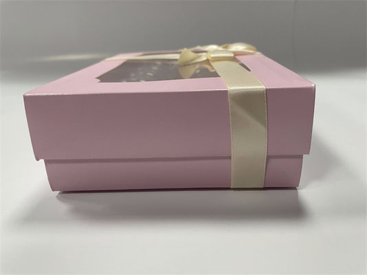 Kertas 6 Kemasan Makaron Penutupan Magnetik Kotak Hadiah Makaron