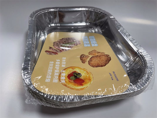 Panas Resistensi Aluminium Catering Trays 220F Foil Serving Trays